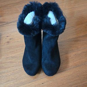 DKNY Black Suede Booties Size: 6M